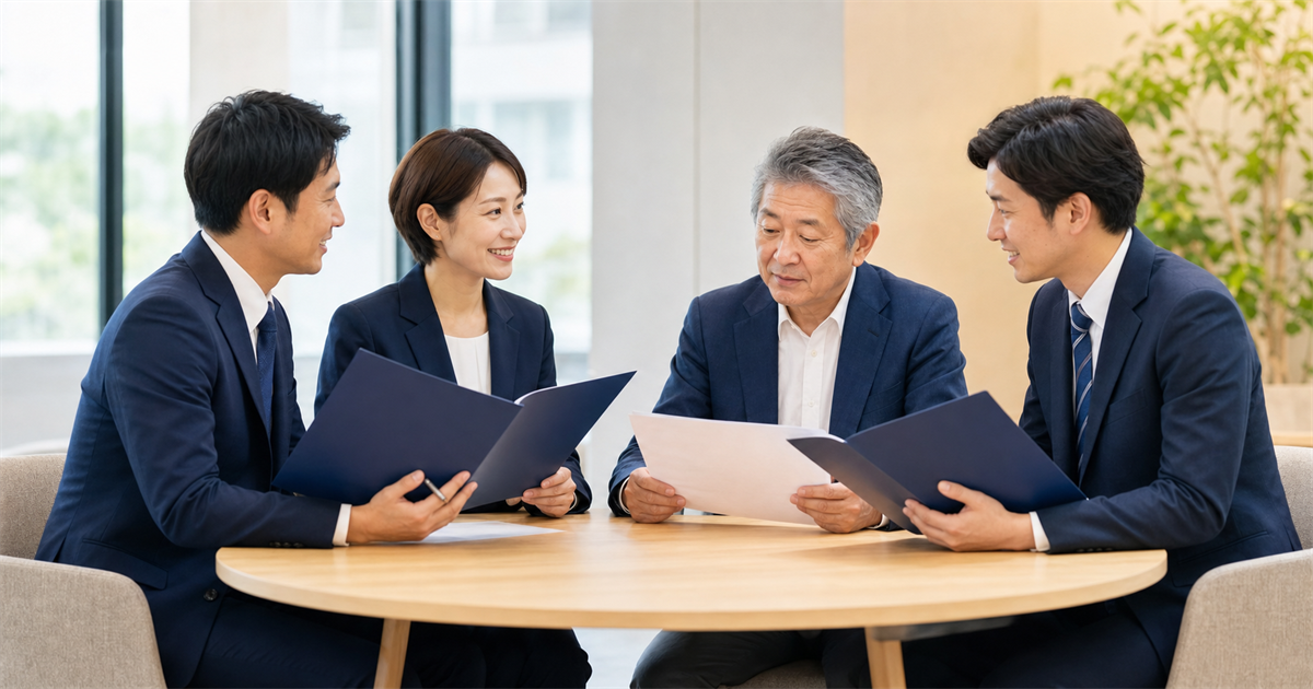 行政書士を起点に税理士・弁護士・M&A仲介が連携する事業承継の専門家チーム